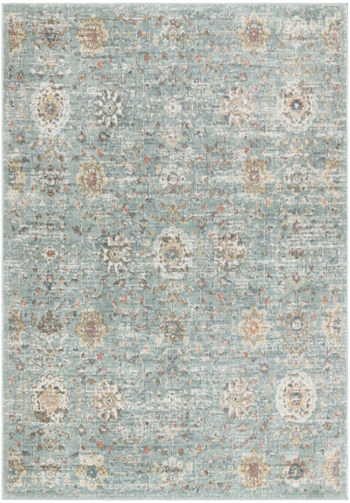 7'10" X 10' Blue Rectangle Rug