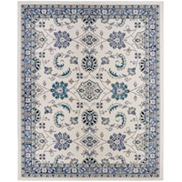 Essentials 5' X 7' Ivory Blue Vintage Rug