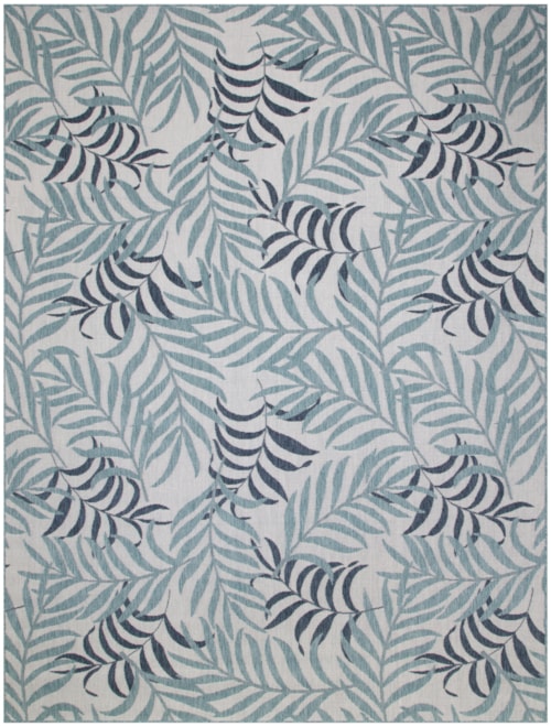 8' X 10' Blue Rectangle Rug