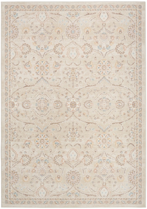 7'10" X 9'10" Ivory Rectangle Rug