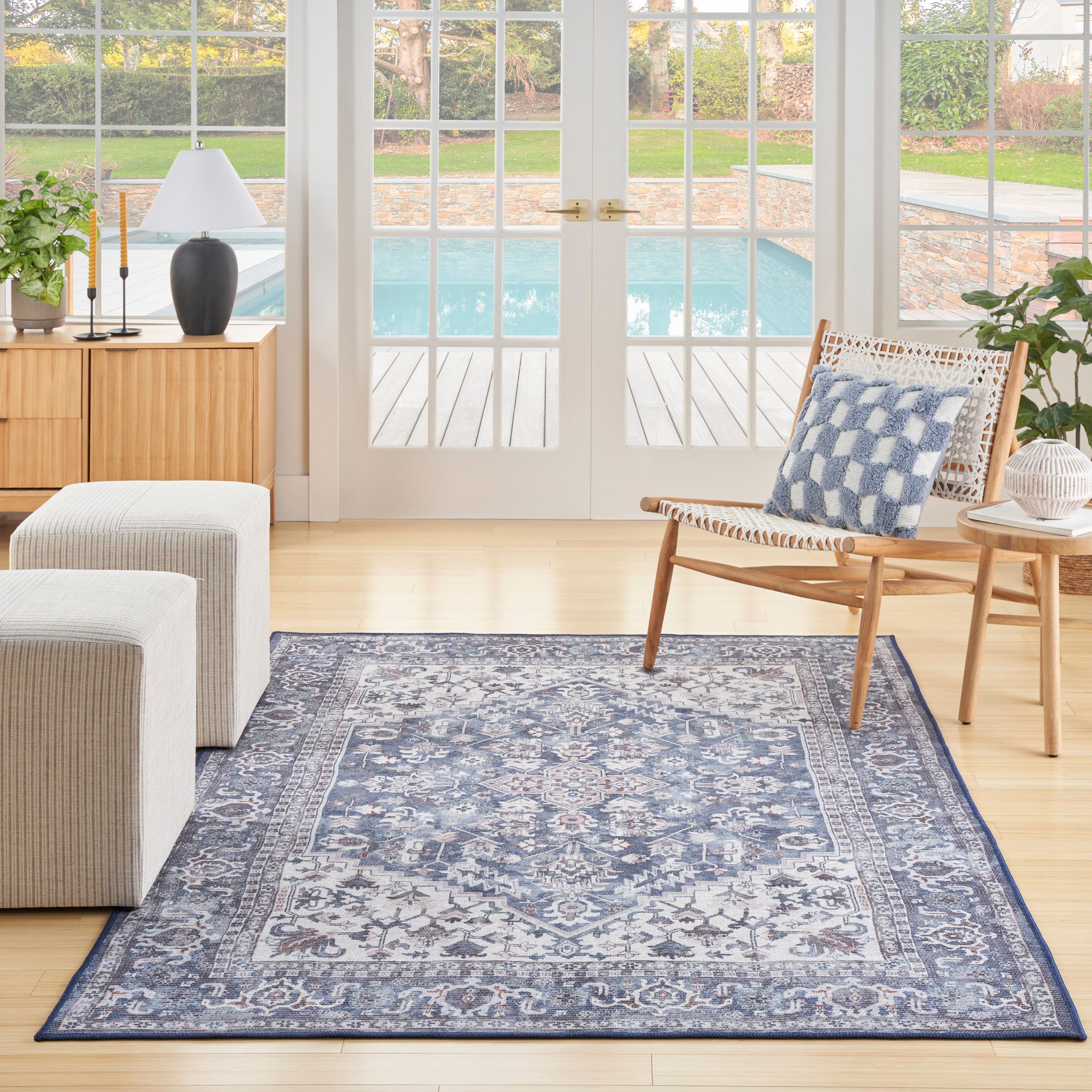 Nourison Machine Washable Series 1 5'3" x 7'3"  Rug