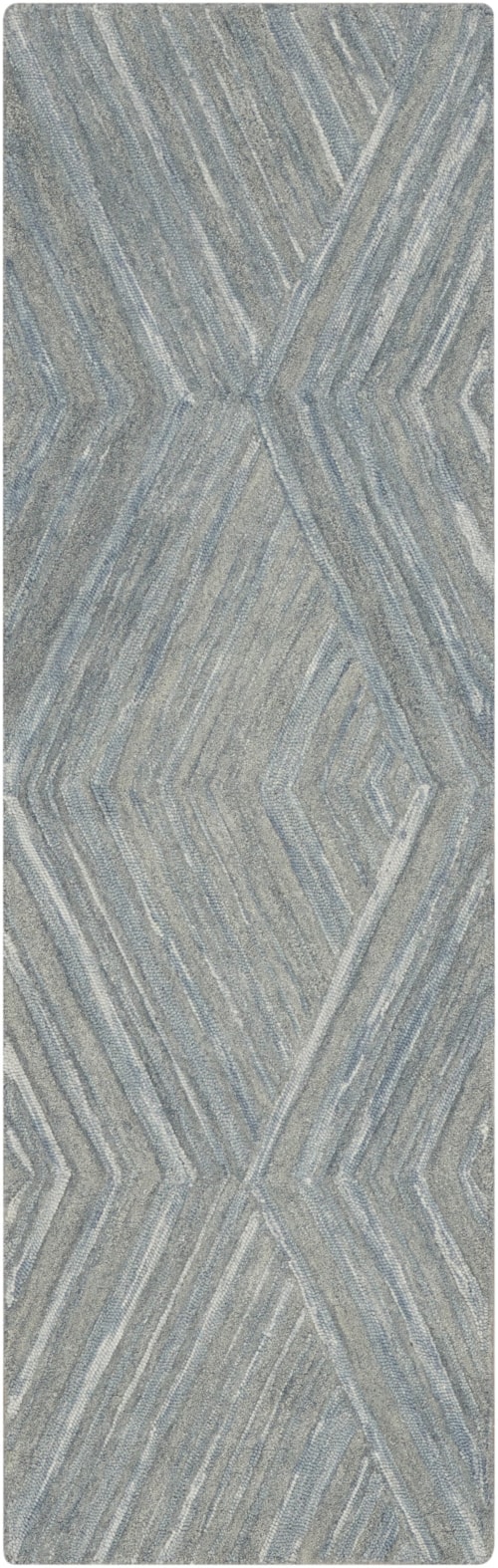 2'3" X 7'6" Blue Runner Rug