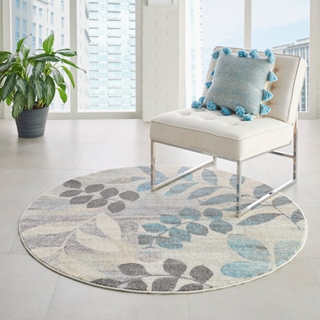 7&apos;10&quot; Round  Rug