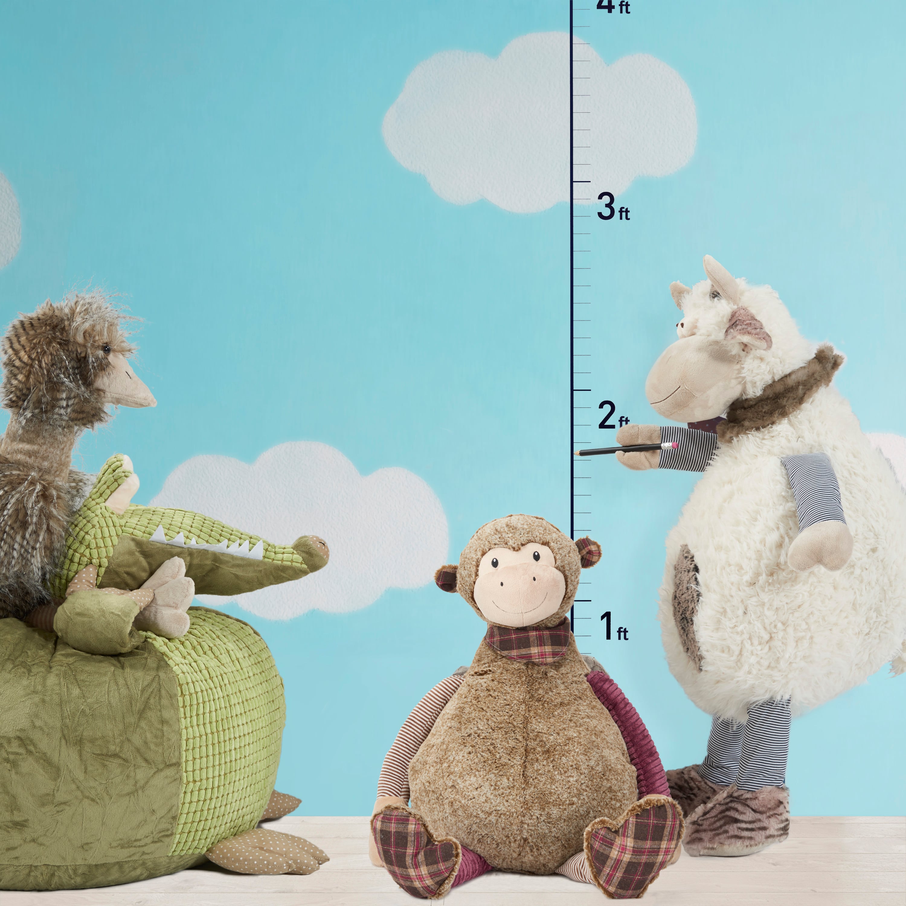 Nourison Plush Lines 23" x 24" Plush Animal