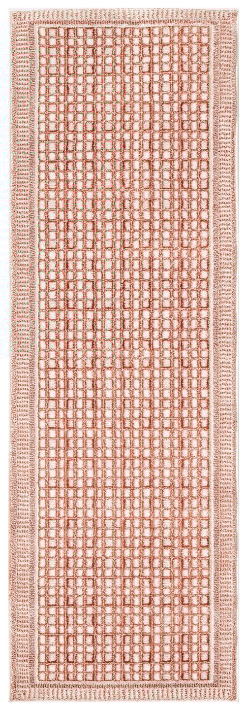 2' X 6' Brick Ivory Runner Rug