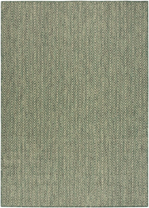 5' X 7' Green Rectangle Rug