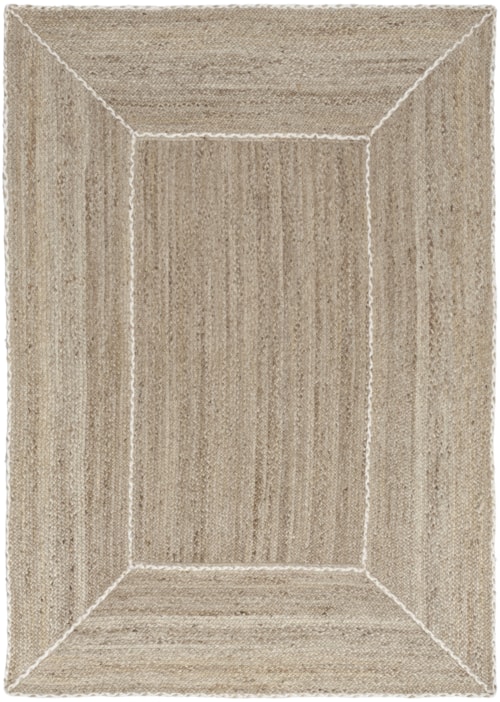 5' X 7' Natural Grey Rectangle Rug