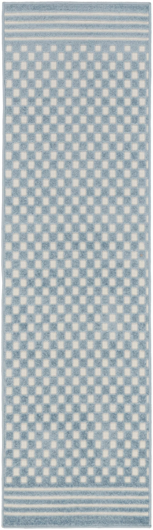 2' X 6' Blue Runner Rug