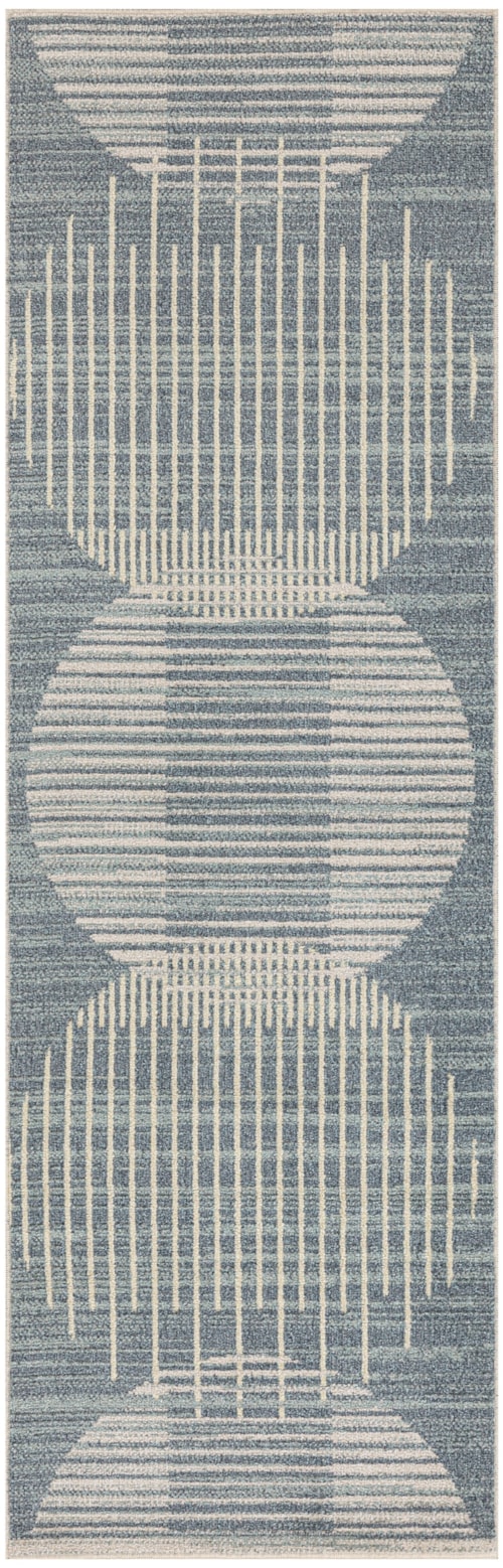 2' X 6' Blue Runner Rug