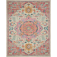 Passion 6' X 9' Ivory Pink Bohemian Indoor Rug