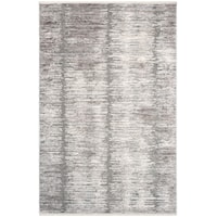 2'6" x 4' Grey White Rug