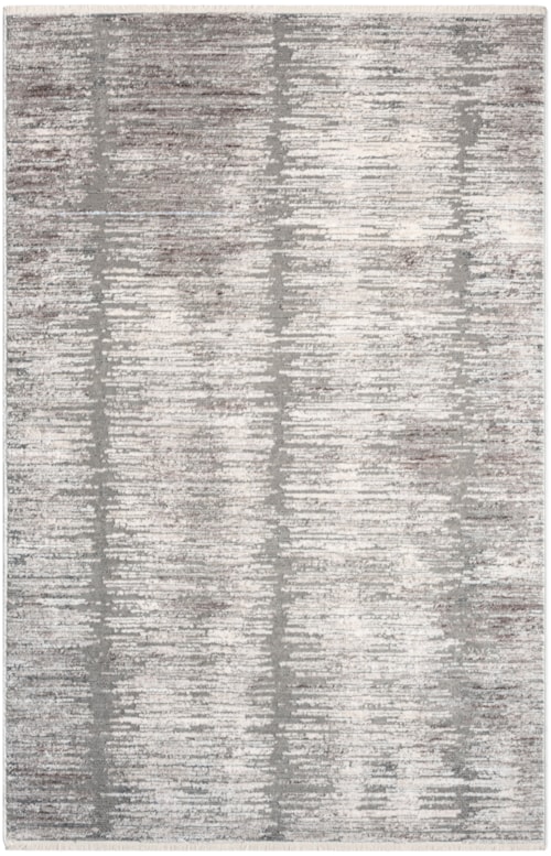 2'6" x 4' Grey White Rug