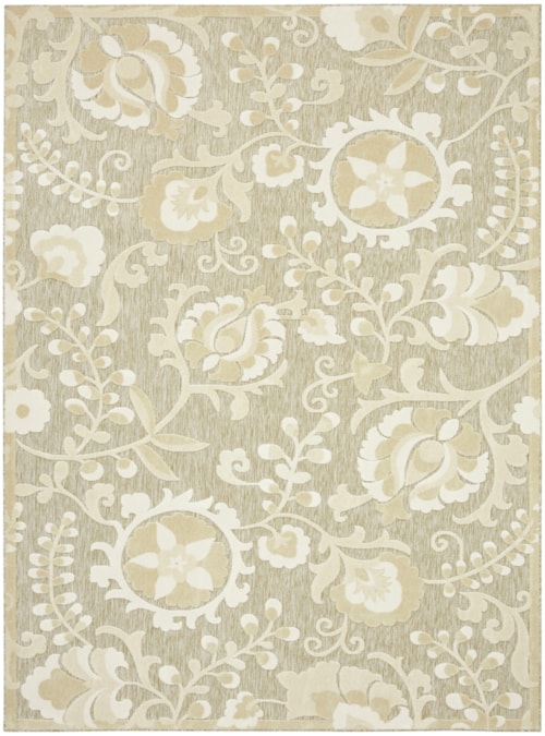 9' X 12' Ivory Sage Rectangle Rug