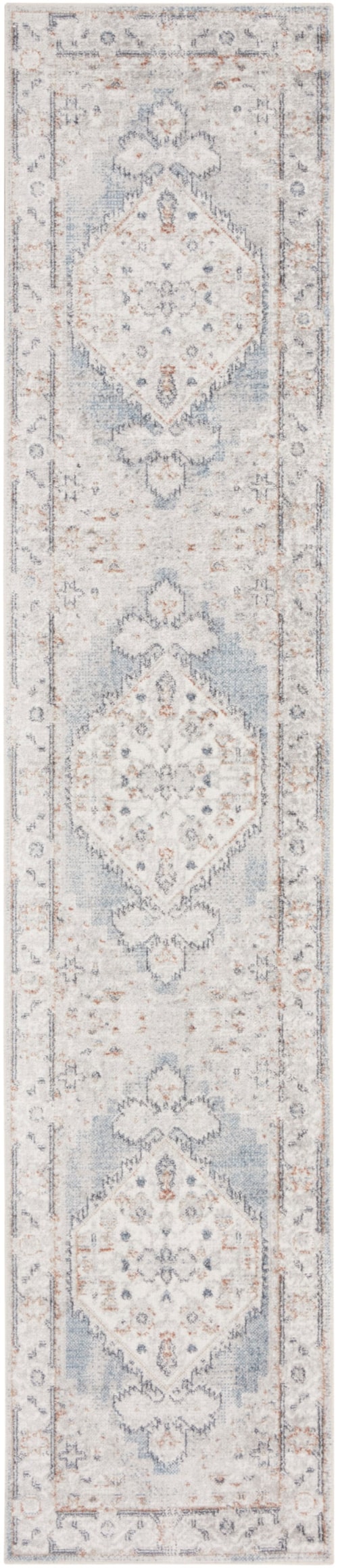 2'2" x 8' Light Blue Runner Rug