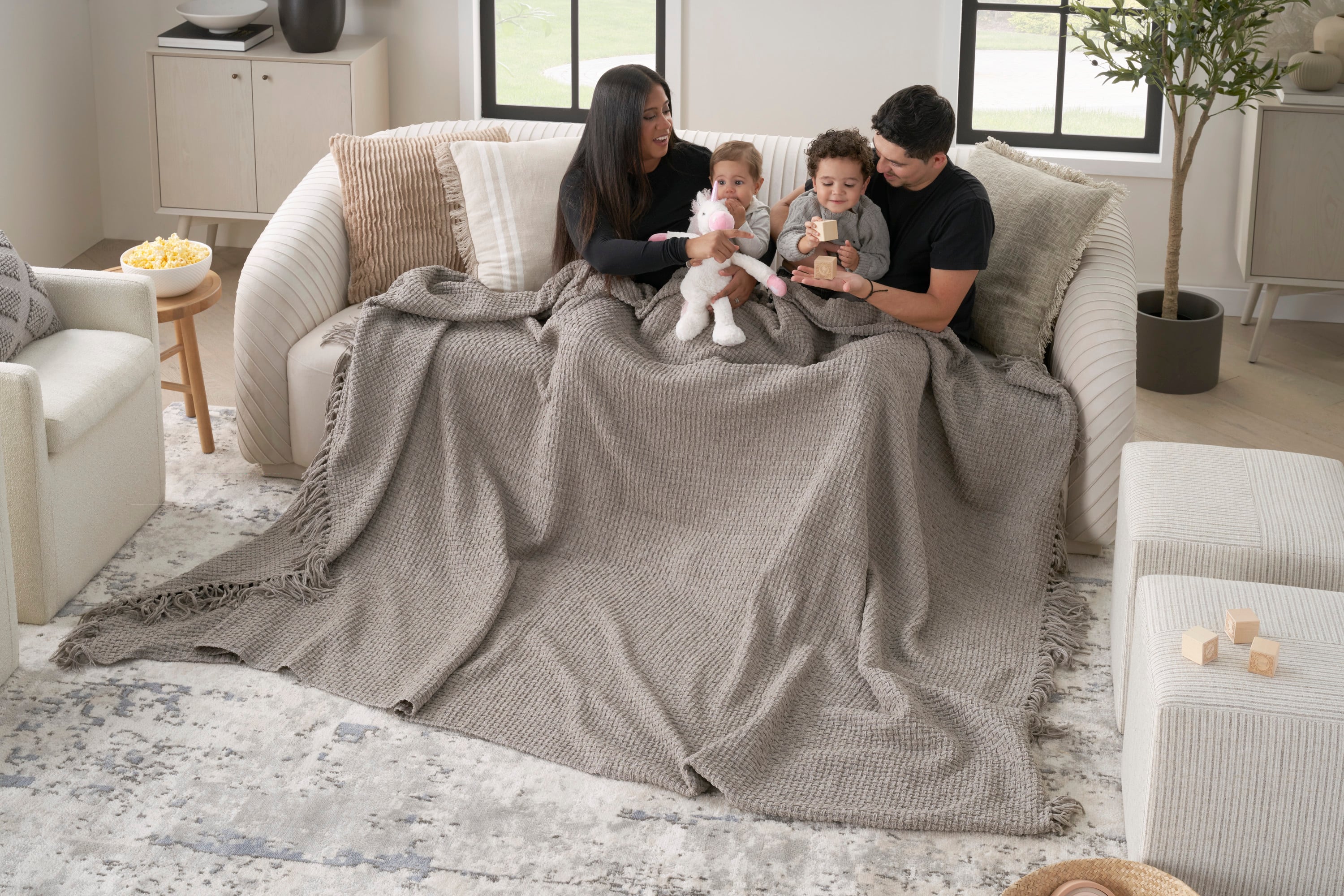 Nourison Lifestyle 70" x 103" Throw blankets