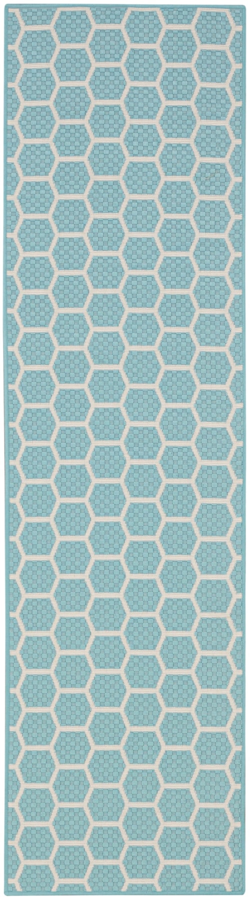2' X 6' Aqua Runner Rug