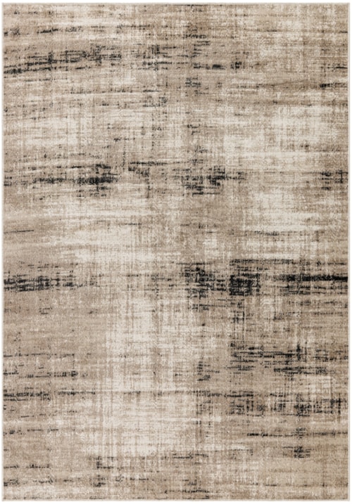 7'10" X 10' Ivory Mocha Rectangle Rug