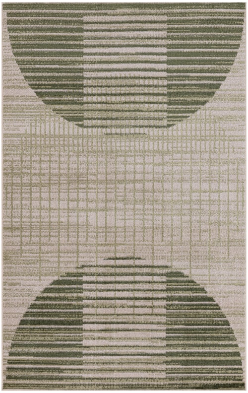 3'3" X 5' Ivory Olive Rectangle Rug