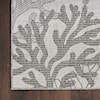 Nourison Garden Oasis 4' x 6' Grey Coastal, Nautical & Beach Rug