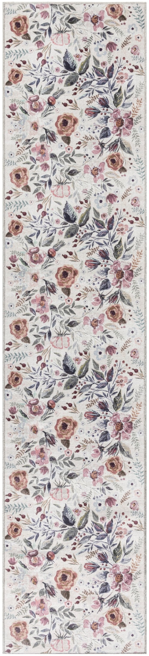 2'2" x 8' Ivory Pink Runner Rug