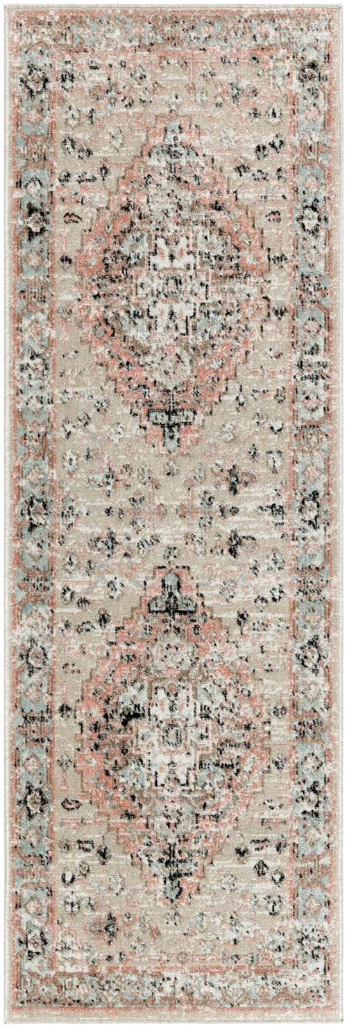 2' X 6' Peach Runner Rug