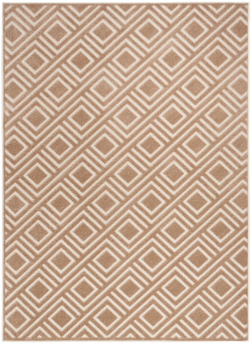 6'7" X 9'2" Brown Rectangle Rug