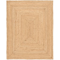 Natural Jute 6' X 9' Natural Farmhouse Indoor Rug