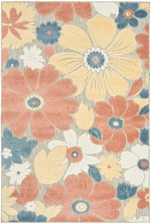 9' X 12' Rose Rectangle Rug