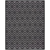 7' x 10' Charcoal/Black Rectangle Rug