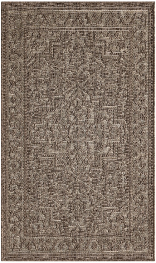 3' X 5' Brown Rectangle Rug