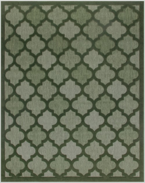10' X 14' Green Rectangle Rug