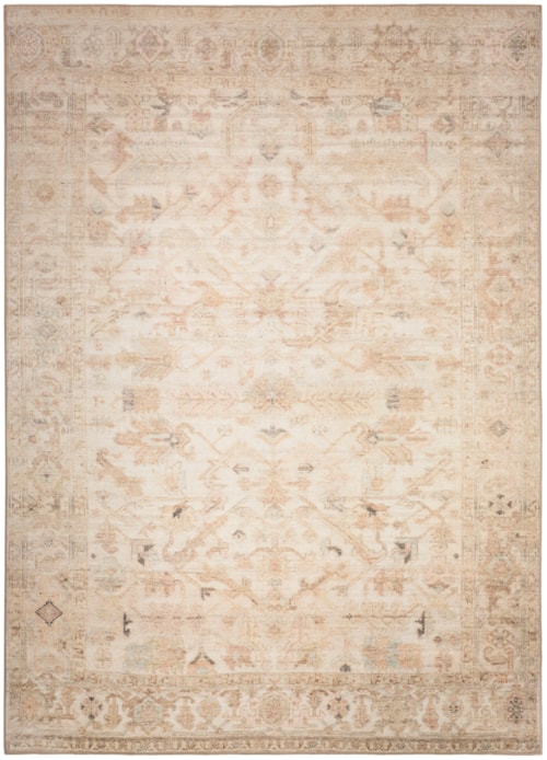 5'3" X 7'3" Beige Rectangle Rug