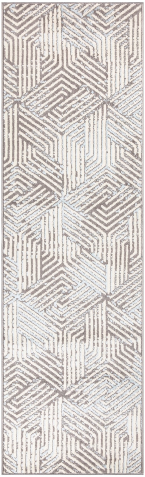 2'3" x 7'6" Grey Rug
