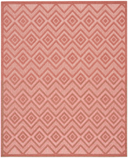 8' x 10' Coral/Orange Rectangle Rug
