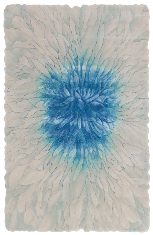 3'9" X 5'9" Blue Rectangle Rug