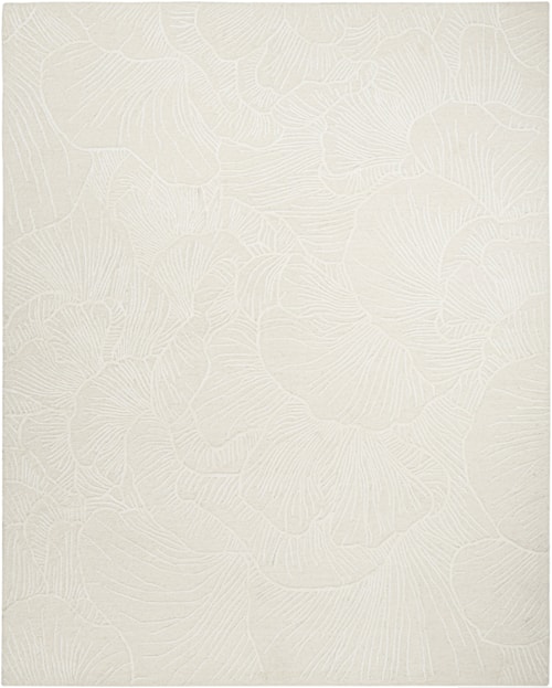 7'9" X 9'9" Ivory Rectangle Rug