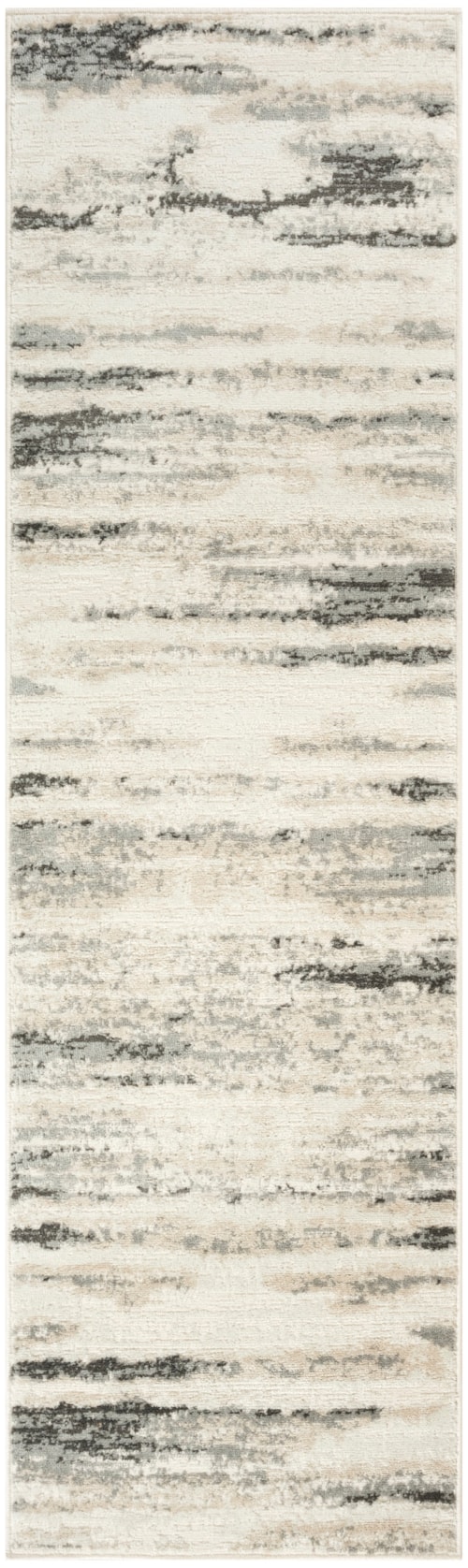 2'2" X 7'6 Grey Multicolor Runner Rug