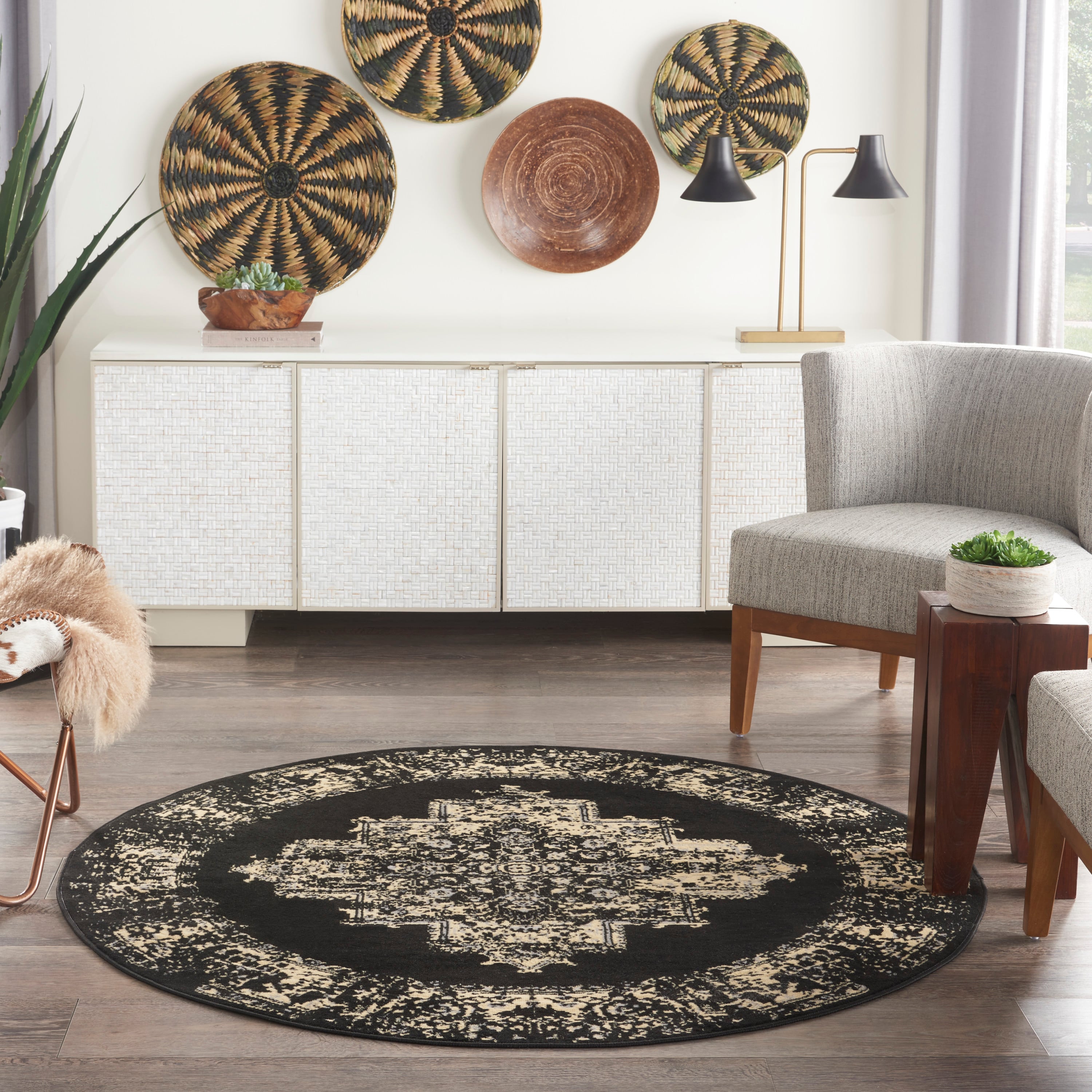 4' Round  Rug