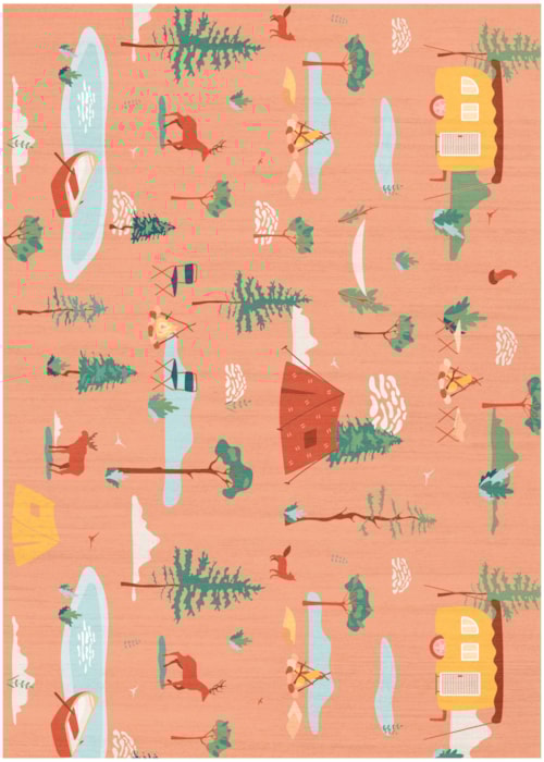 4' X 6' Multicolor Rectangle Rug