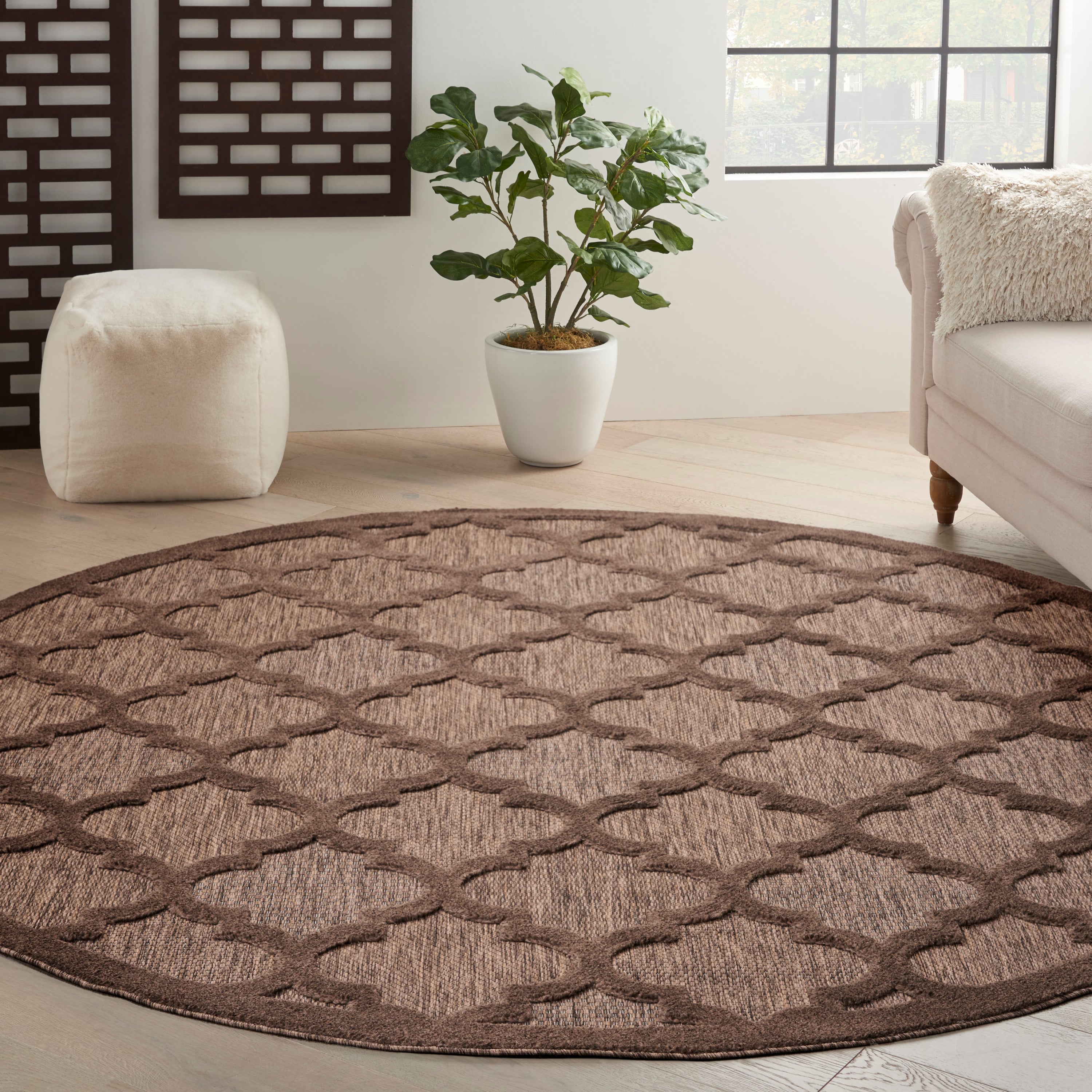 Nourison Easy Care 8' Round  Rug