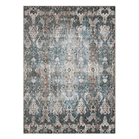 Karma 9'3" X 12'9" Blue Vintage Indoor Rug