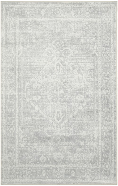 3'3" X 5' Light Grey Rectangle Rug
