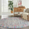 Nourison Passion 10' x Round Ivory Multicolor Modern Rug