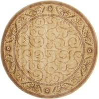 5'6" Ivory Round Rug