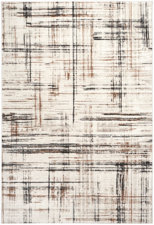 7'10" X 9'10" Ivory Multicolor Rectangle Rug