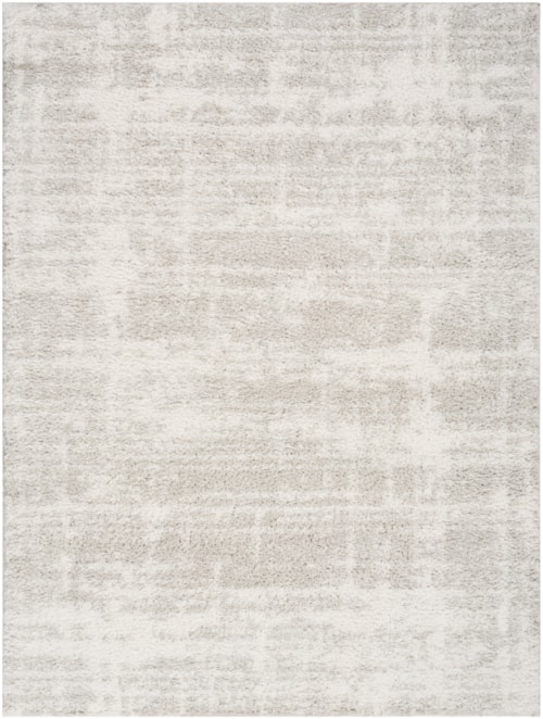 5'3" X 7' Ivory Grey Rectangle Rug