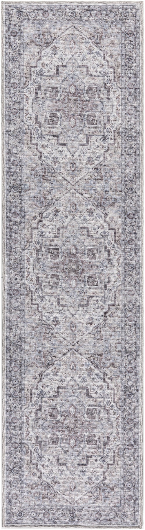 2' X 6' Ivory Beige Runner Rug