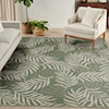 Nourison Garden Oasis 8' x 10' Green Ivory Outdoor Rug