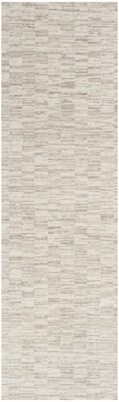 2'3" X 7'3" Ivory Grey Runner Rug