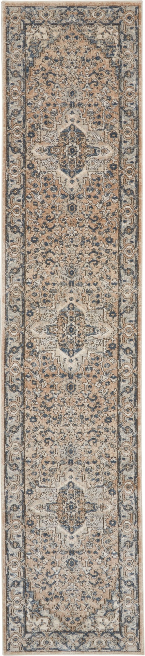 Quarry 2'2" X 6' Beige Grey Farmhouse Indoor Rug